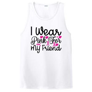 I Wear Pink For My Friend Breast Cancer Awareness PosiCharge Competitor Tank