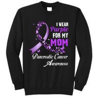 I Wear Purple For My Mom Family Pancreatic Cancer Awareness Sweatshirt