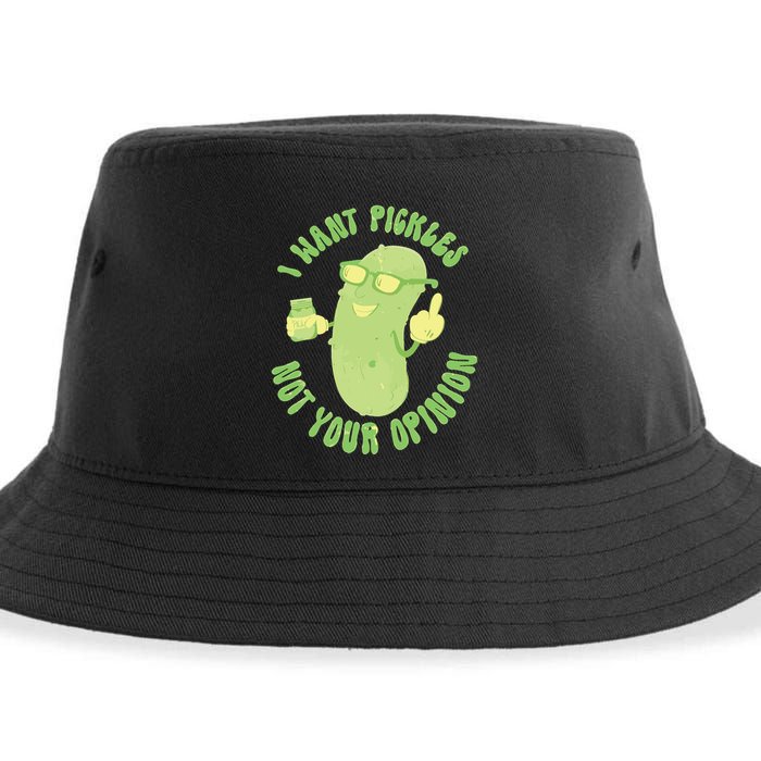 I Want Pickle Not Your Opinion Sustainable Bucket Hat