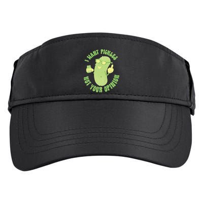 I Want Pickle Not Your Opinion Adult Drive Performance Visor