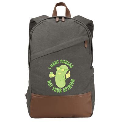 I Want Pickle Not Your Opinion Cotton Canvas Backpack