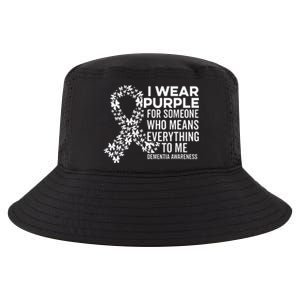 I Wear Purple For Dementia Support Alzheimers Awareness Cool Comfort Performance Bucket Hat