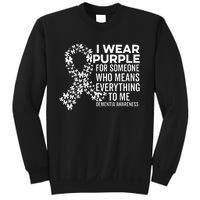 I Wear Purple For Dementia Support Alzheimers Awareness Sweatshirt