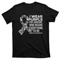 I Wear Purple For Dementia Support Alzheimers Awareness T-Shirt