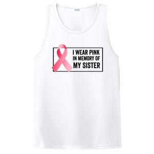 I Wear Pink In Memory Of My Sister Breast Cancer Awareness PosiCharge Competitor Tank