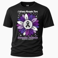 I Wear Purple For Domestic Violence Awareness Month Cooling Performance Crew T-Shirt