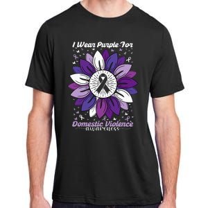 I Wear Purple For Domestic Violence Awareness Month Adult ChromaSoft Performance T-Shirt