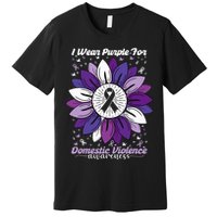 I Wear Purple For Domestic Violence Awareness Month Premium T-Shirt