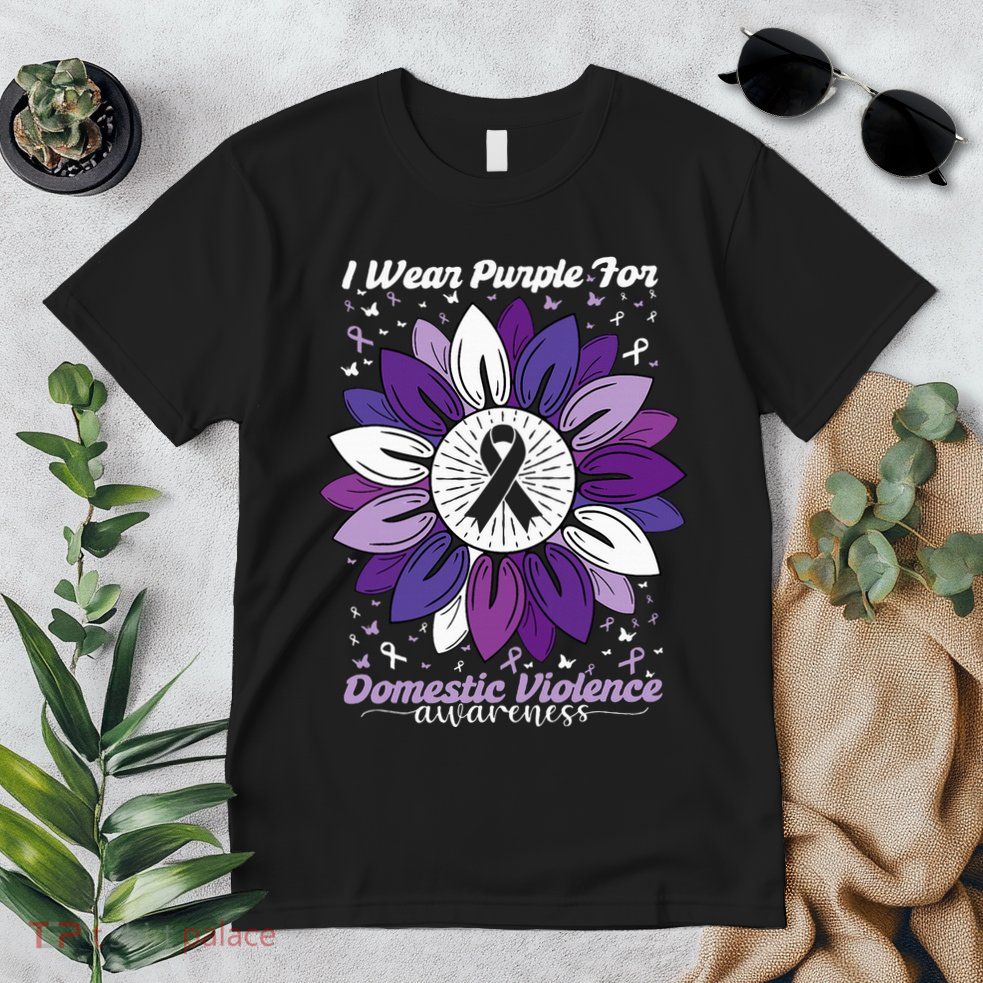 I Wear Purple For Domestic Violence Awareness Month Premium T-Shirt