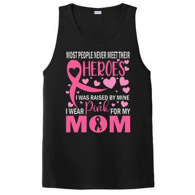 I Wear Pink For My Mom Breast Cancer Awareness Kids Support PosiCharge Competitor Tank