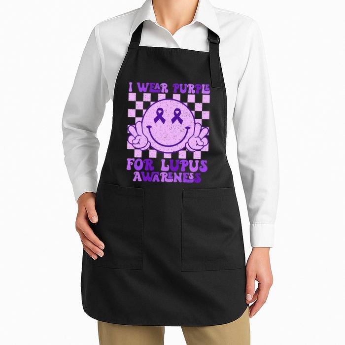 I Wear Purple For Lupus Awareness Apron
