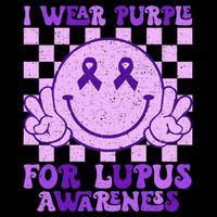 I Wear Purple For Lupus Awareness Apron