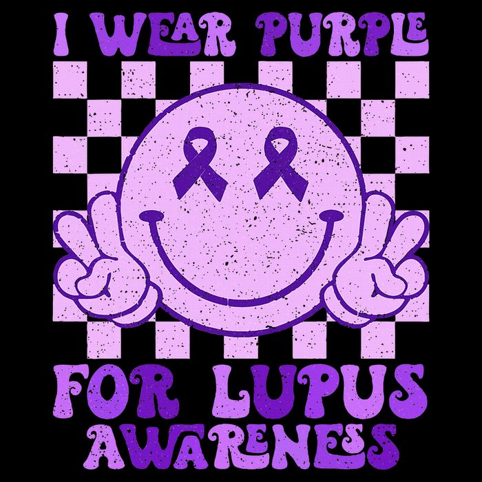 I Wear Purple For Lupus Awareness Apron