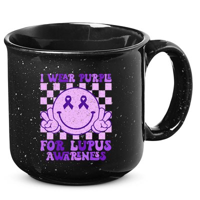 I Wear Purple For Lupus Awareness 15oz Campfire Ceramic Mug