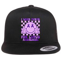 I Wear Purple For Lupus Awareness Flatbill Hat