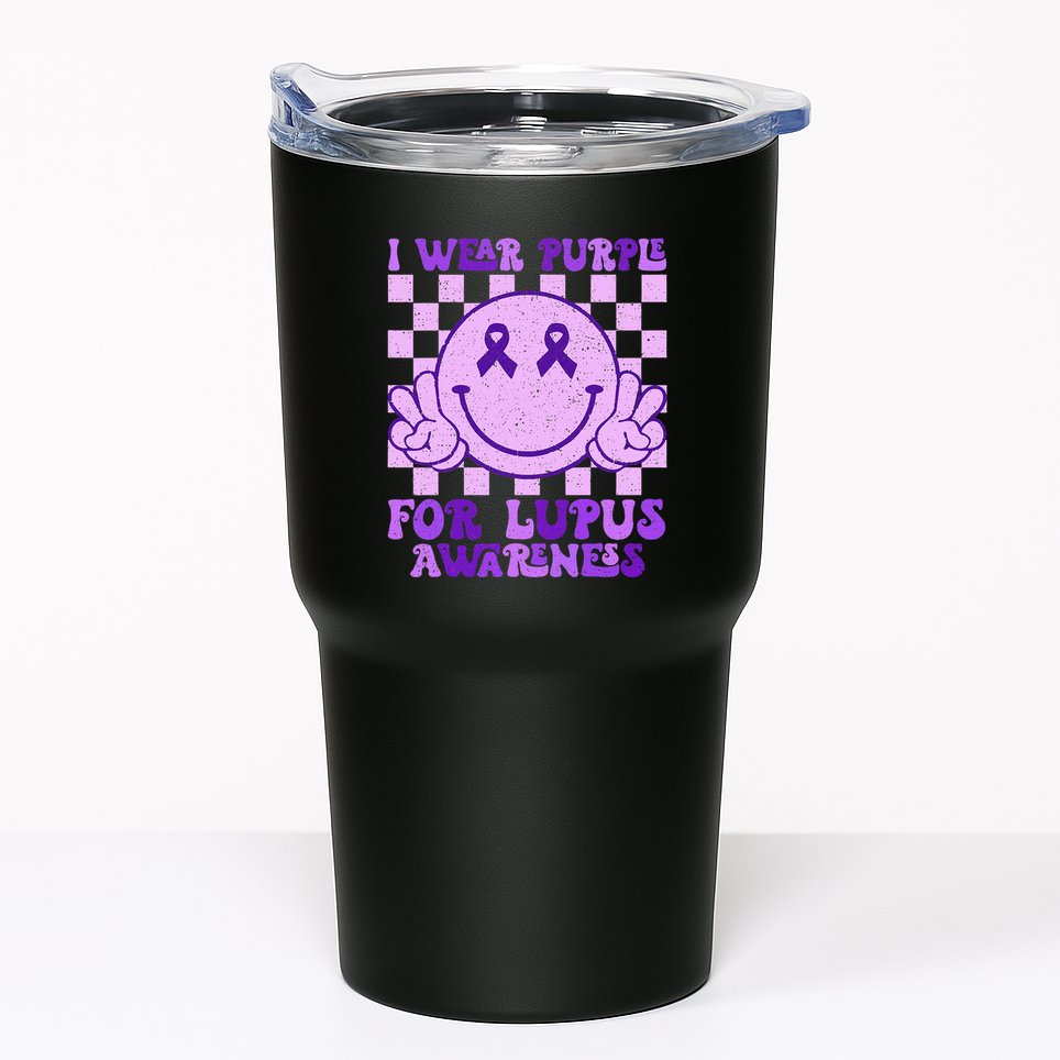 I Wear Purple For Lupus Awareness Tumbler