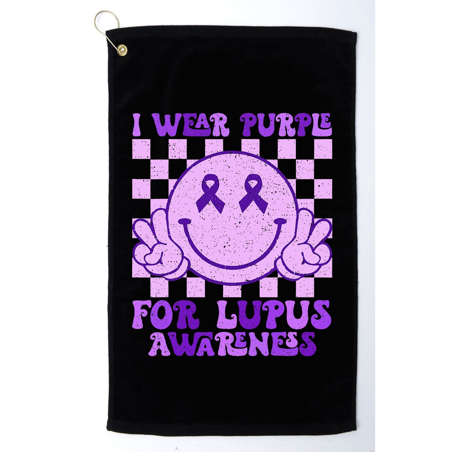 I Wear Purple For Lupus Awareness Golf Towel