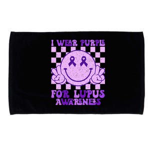 I Wear Purple For Lupus Awareness Microfiber Hand Towel