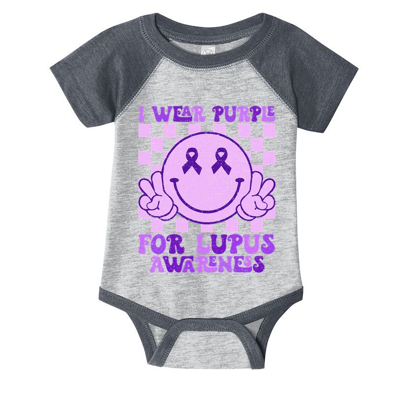 I Wear Purple For Lupus Awareness Infant Baby Jersey Bodysuit