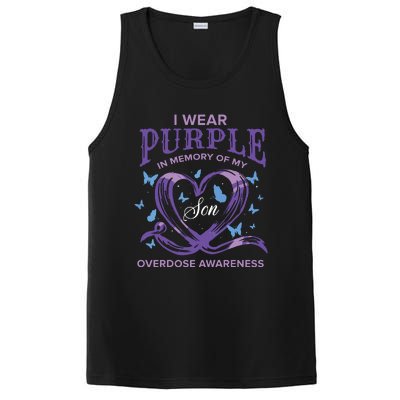 I Wear Purple For My Son Overdose Awareness PosiCharge Competitor Tank