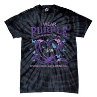 I Wear Purple For My Son Overdose Awareness Tie-Dye T-Shirt