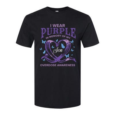 I Wear Purple For My Son Overdose Awareness Softstyle® CVC T-Shirt