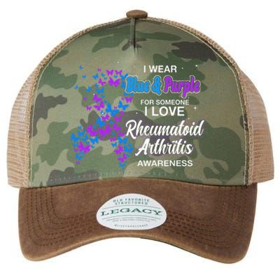 I Wear Purple For Someone I Love Rheumatoid Arthritis Legacy Tie Dye Trucker Hat