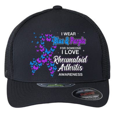 I Wear Purple For Someone I Love Rheumatoid Arthritis Flexfit Unipanel Trucker Cap