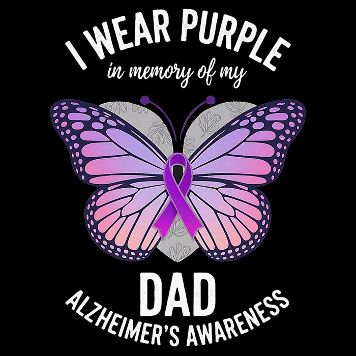 I Wear Purple In Memory Of My Dad Alzheimers Awareness  Wool Snapback Cap