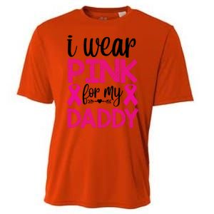 I Wear Pink For My Daddy Pink Ribbon Breast Caner Cooling Performance Crew T-Shirt