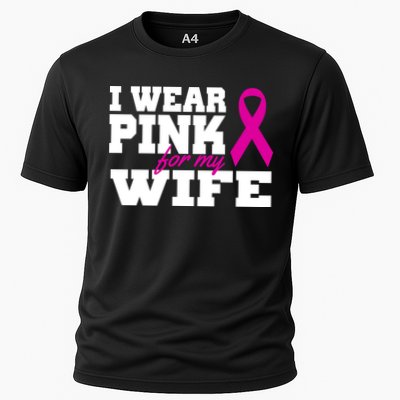 I Wear Pink For My Wife Breast Cancer Cooling Performance Crew T-Shirt