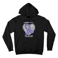 I Wear Purple For My Son Testicular Cancer Awareness Hoodie