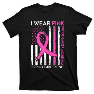 I Wear Pink For My Girlfriend Breast Cancer Awareness Month T-Shirt