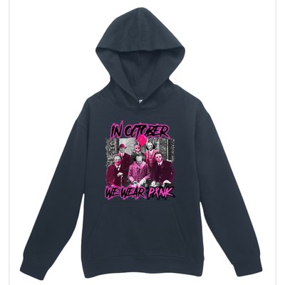 I Wear Pink For Breast Cancer In October Halloween Movies Urban Pullover Hoodie