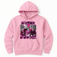 I Wear Pink For Breast Cancer In October Halloween Movies Hoodie