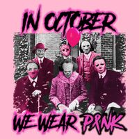 I Wear Pink For Breast Cancer In October Halloween Movies T-Shirt
