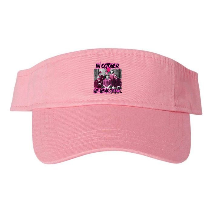 I Wear Pink For Breast Cancer In October Halloween Movies Visor
