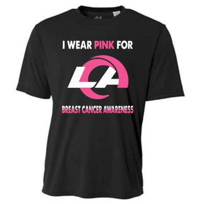 I Wear Pink For Breast Cancer Awareness Cooling Performance Crew T-Shirt