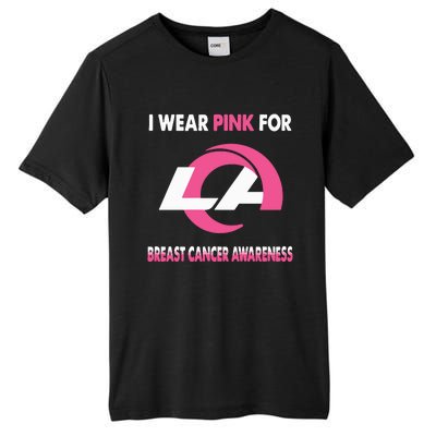 I Wear Pink For Breast Cancer Awareness Tall Fusion ChromaSoft Performance T-Shirt