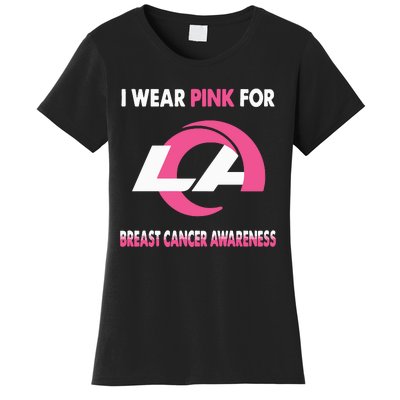 I Wear Pink For Breast Cancer Awareness Women's T-Shirt