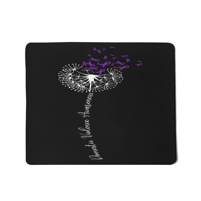 I Wear Purple For Domestic Violence Awareness Purple Ribbon Mousepad