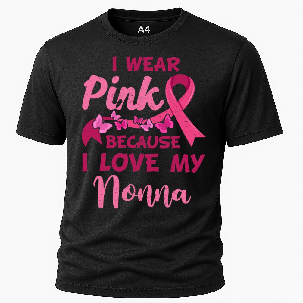 I Wear Pink I Love My Nonna Breast Cancer Awareness Cooling Performance Crew T-Shirt
