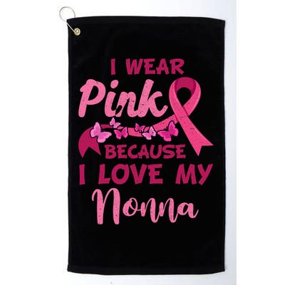 I Wear Pink I Love My Nonna Breast Cancer Awareness Golf Towel