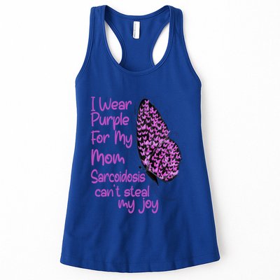 I Wear Purple For Mom Sarcoidosis Awareness Month Great Gift Womens Tank Top