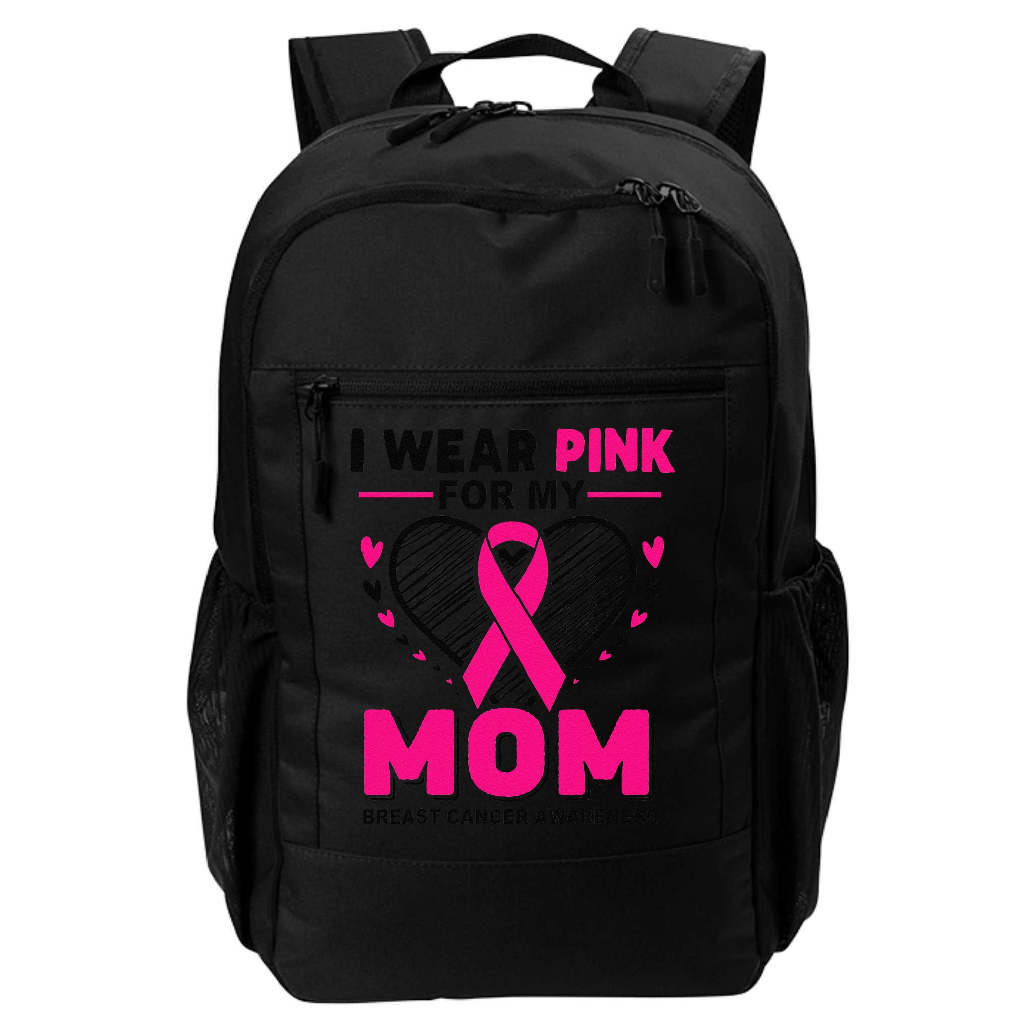 I Wear Pin.K For My Mom Breast Cancer Awareness Supporter Backpack