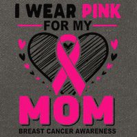 I Wear Pin.K For My Mom Breast Cancer Awareness Supporter Cotton Canvas Backpack