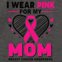 I Wear Pin.K For My Mom Breast Cancer Awareness Supporter Vector Backpack