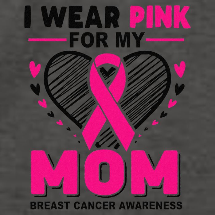 I Wear Pin.K For My Mom Breast Cancer Awareness Supporter Vector Backpack