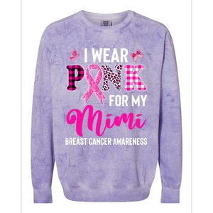 I Wear Pink For My Mimi Cute Gift Colorblast Crewneck Sweatshirt