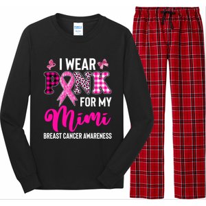 I Wear Pink For My Mimi Cute Gift Long Sleeve Pajama Set